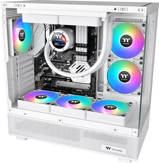 Ventilator Thermaltake CT120 Reverse ARGB, 12 cm, 500-2000 RPM, Bardhë