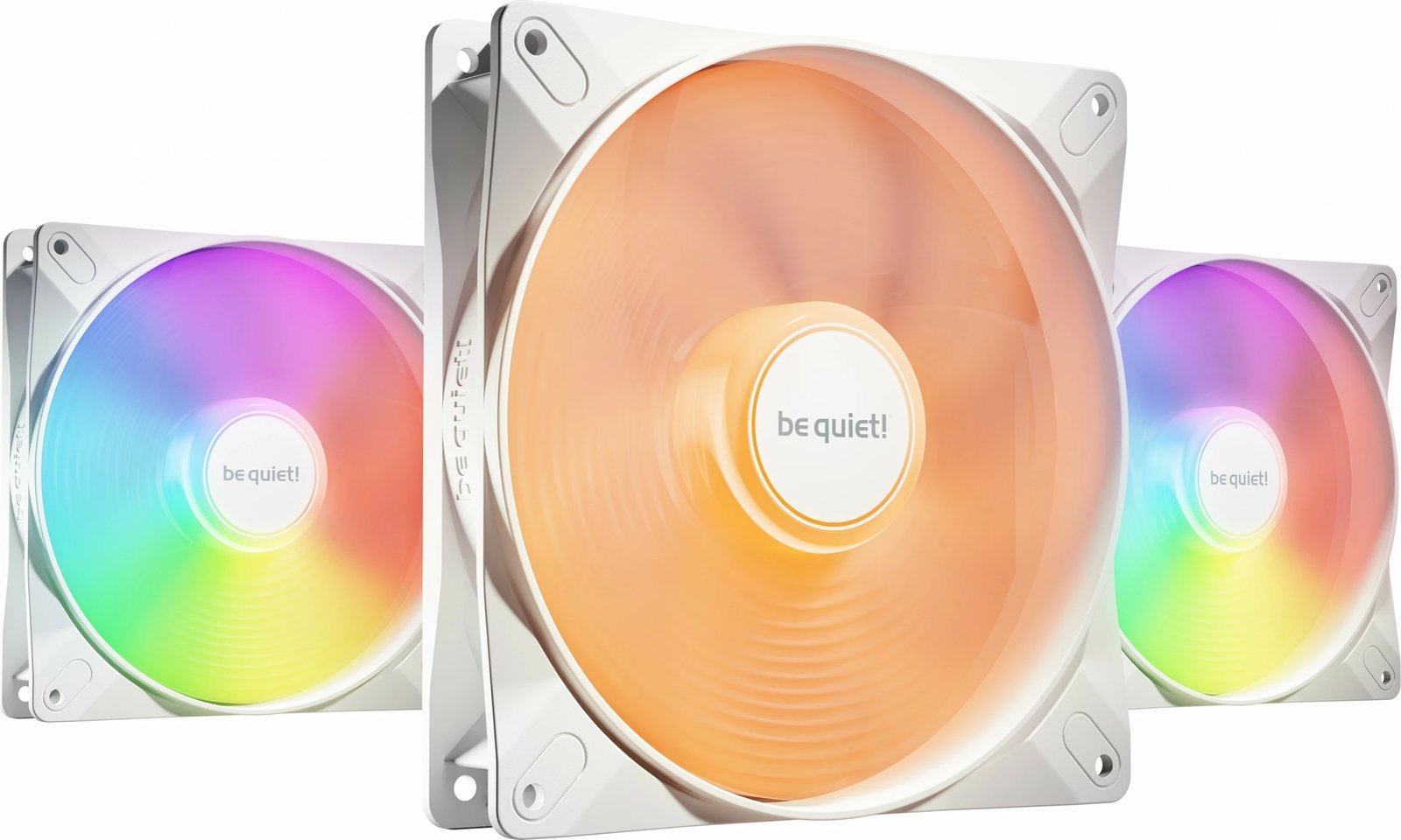 Ventilatorë Be Quiet! LIGHT WINGS LX PWM, 140mm, Triple-Pack, Bardhë