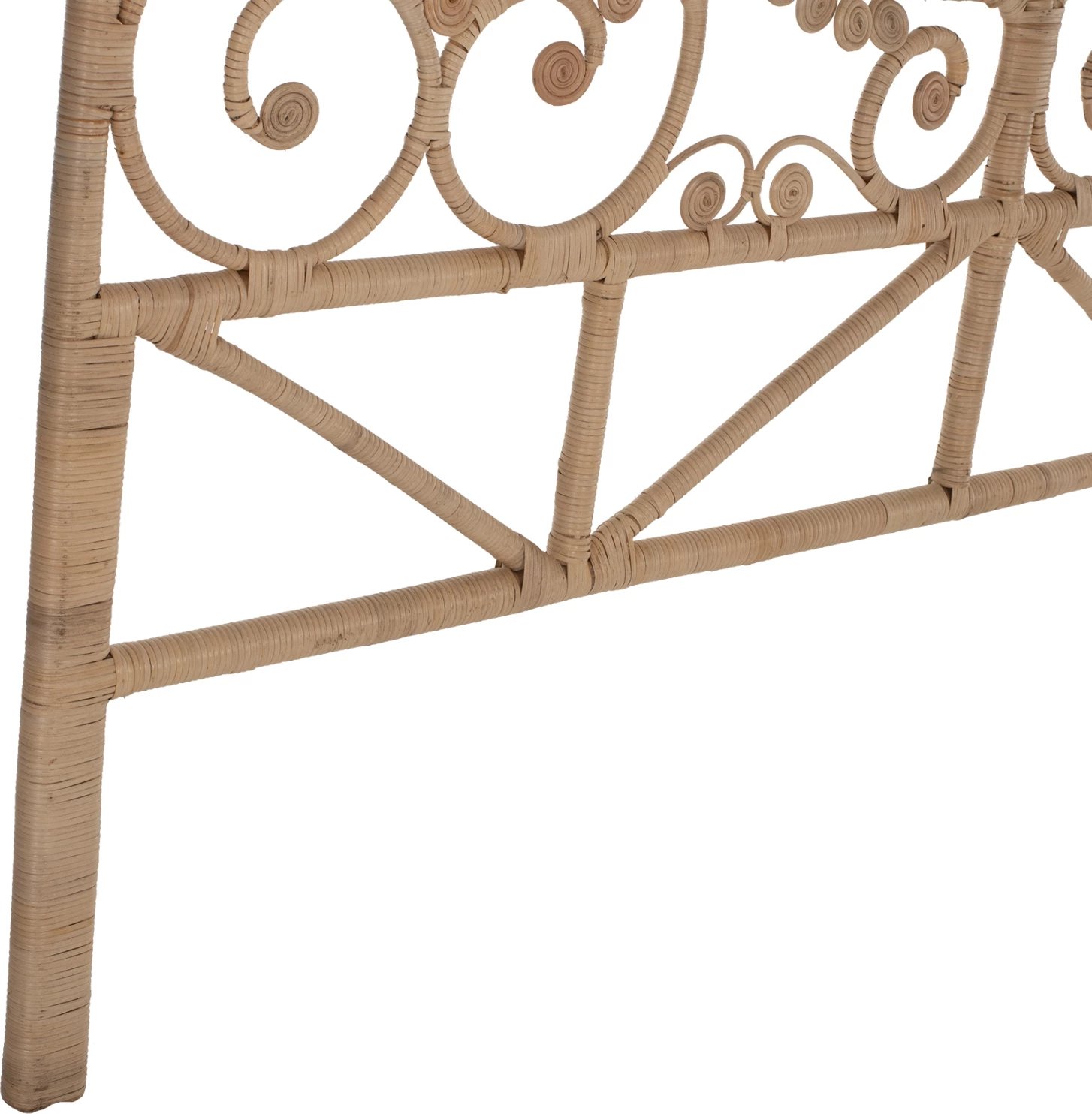 Kokë krevati të bërë nga rattan për përdorim profesional 160cm.FH9358