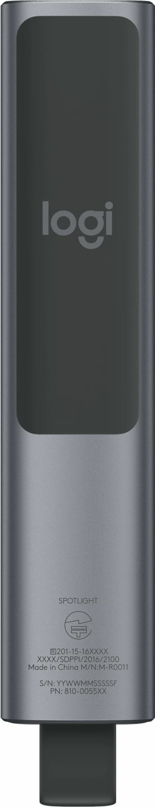 Telekomandë prezantimi Logitech Spotlight, Bluetooth/RF, USB, 30 m, Gri