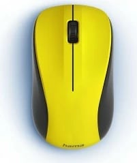 Maus wireless Hama MW-300 V2, USB, 1200 DPI, Verdhë