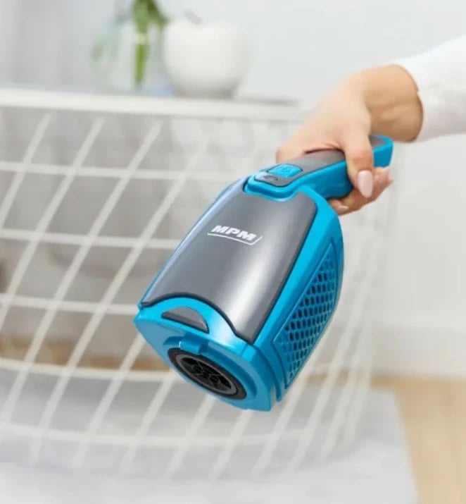 Fshesë elektrike vertikale MPM MOD-38/N, pa kabllo, e zezë/blu