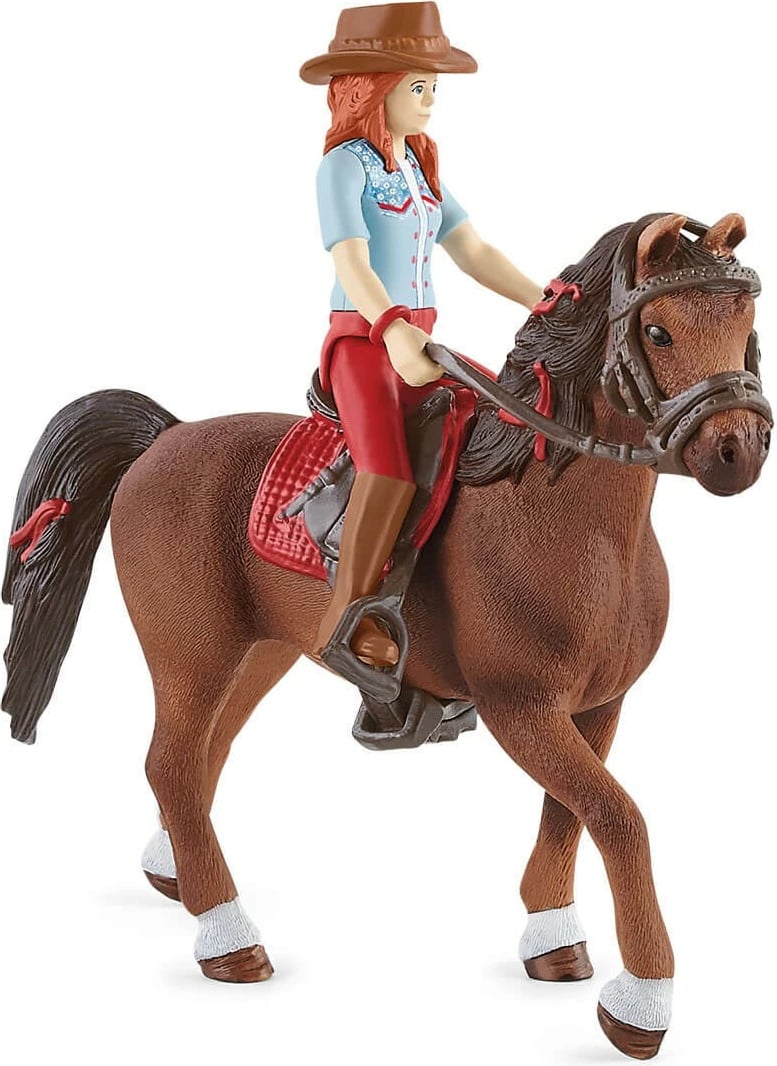 Set lodrash Schleich HORSE CLUB Hannah & Cayenne, 5 vjeç, Shumëngjyrësh