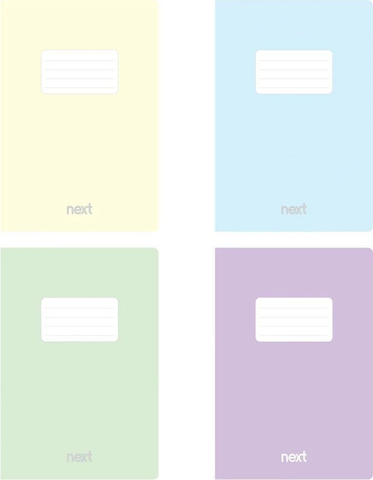 Fletore pastel NEXT 21x29cm 40 fletë, 4 ngjyra