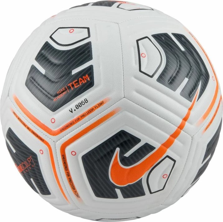 Top futbolli Nike, bardhë, zi, portokalli