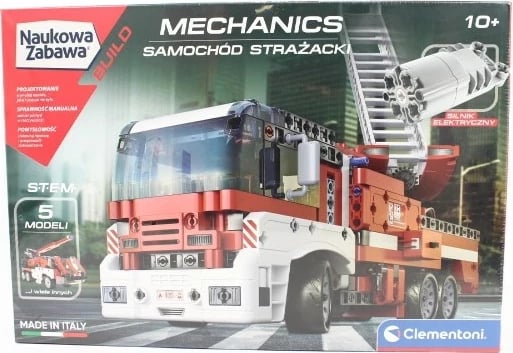 Set ndërtimi Clementoni Scientific Fun 50728, Kamion Zjarrfikës, Kuq