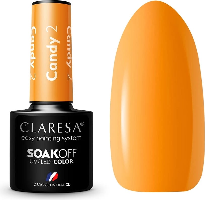 Llak për thonj Claresa Soak Off UV/LED Candy Hybrid për femra 5g