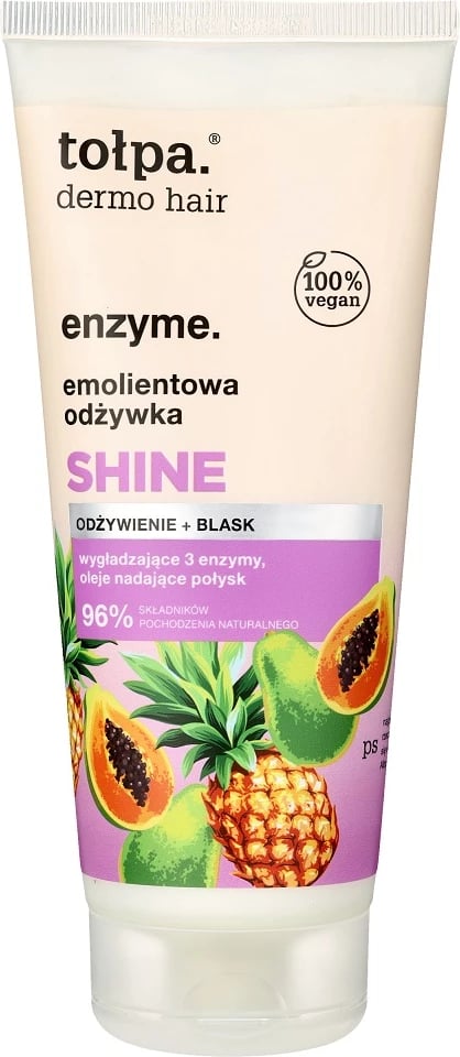 Kondicioner për flokë për femra Tołpa Dermo Hair Enzyme Emollient Shine, 200ml