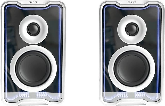 Boxa desktop Edifier QR30, Bluetooth, RGB, të bardha