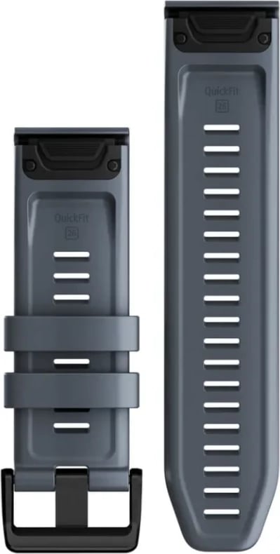 Rrip për smartwatch Garmin QuickFit® 26, Silicone, Granite Blue