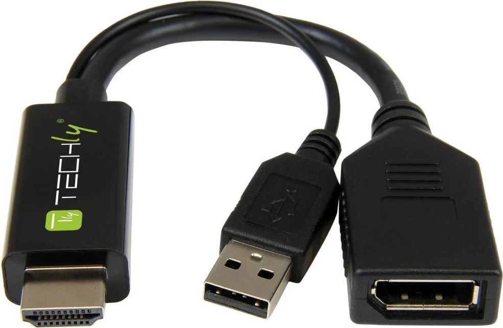 Konvertues video Techly ICOC HDMI-DP12A, 4096 x 2160 piksel, i zi