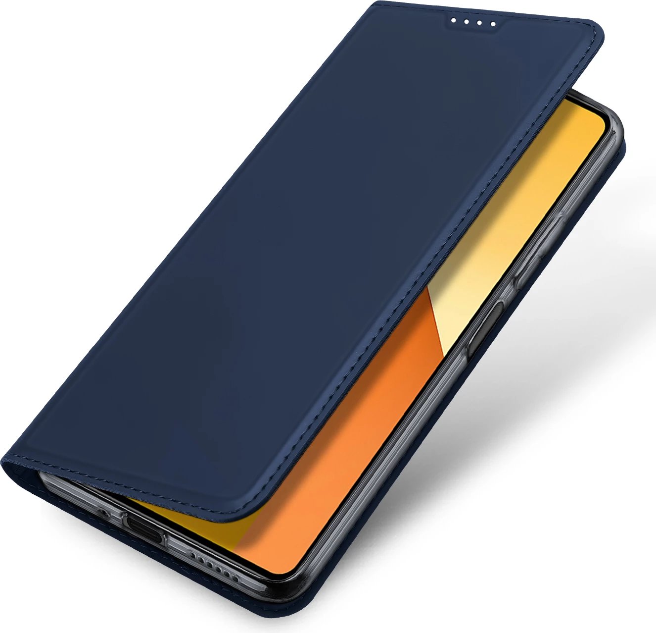 Mbështjellës Dux Ducis Skin Pro për Xiaomi Redmi Note 13 5G, me kapak, xhep për kartela, kaltër