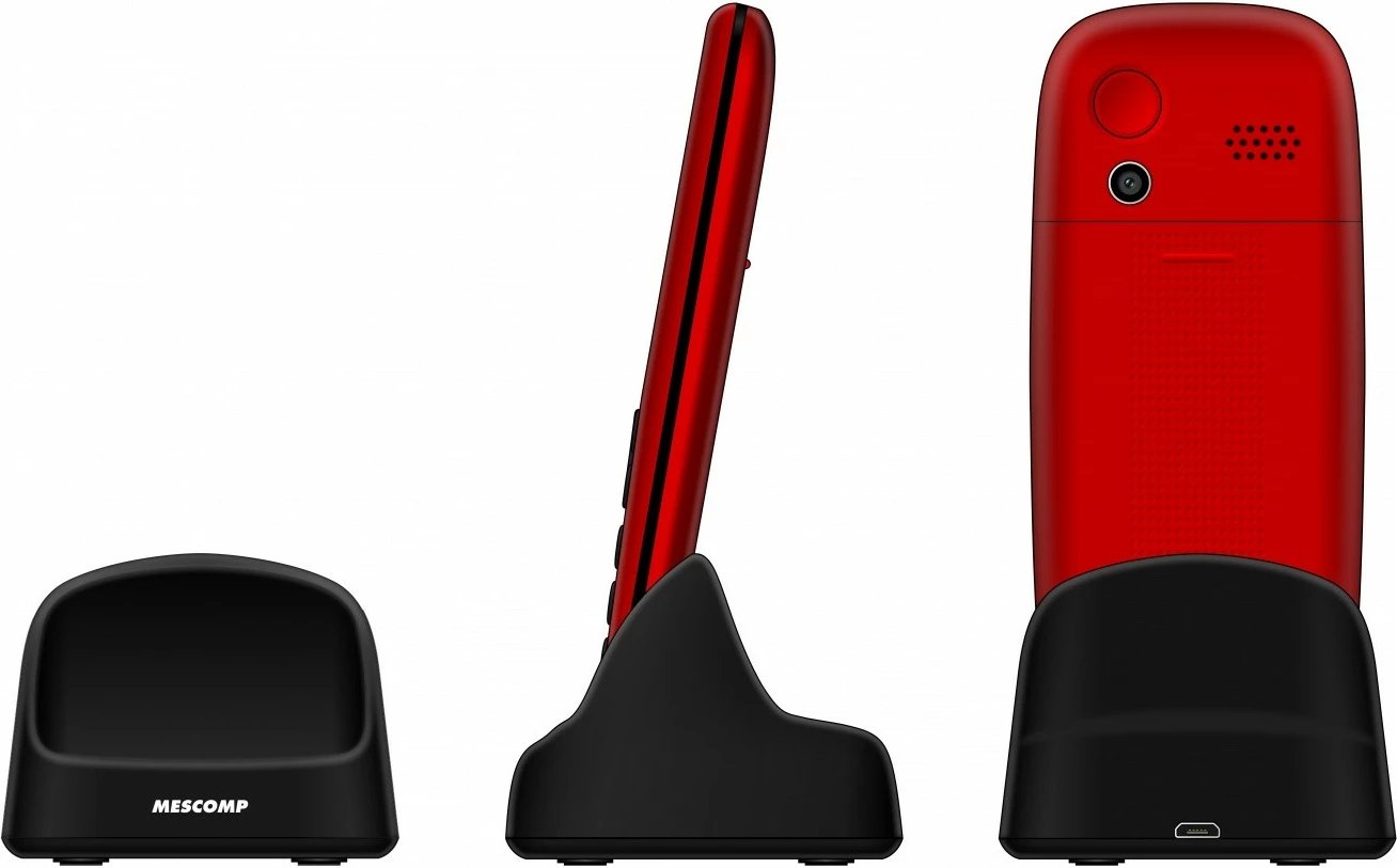 Celular Mescomp MT-166 Edgar Elegant 4G, i kuq