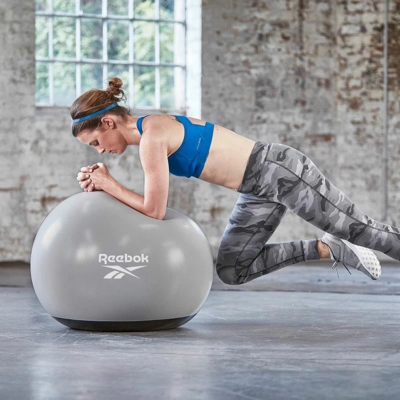 Topi gimnastikor Reebok 55cm, gri/argjendtë