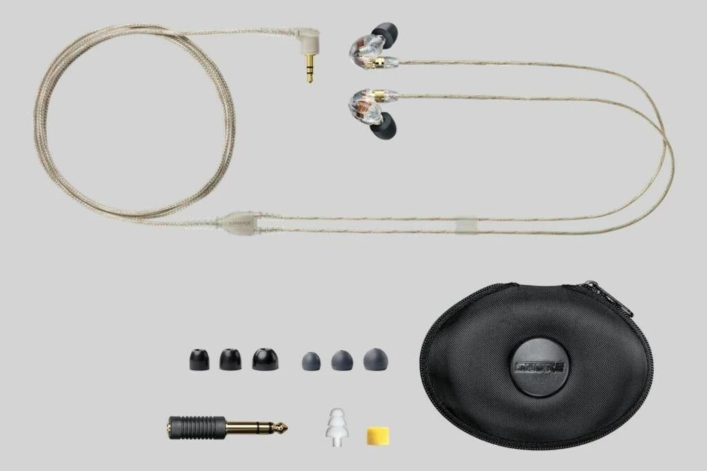 Kufje SHURE SE535, in-ear, me kabllo, për studio/skene, transparente
