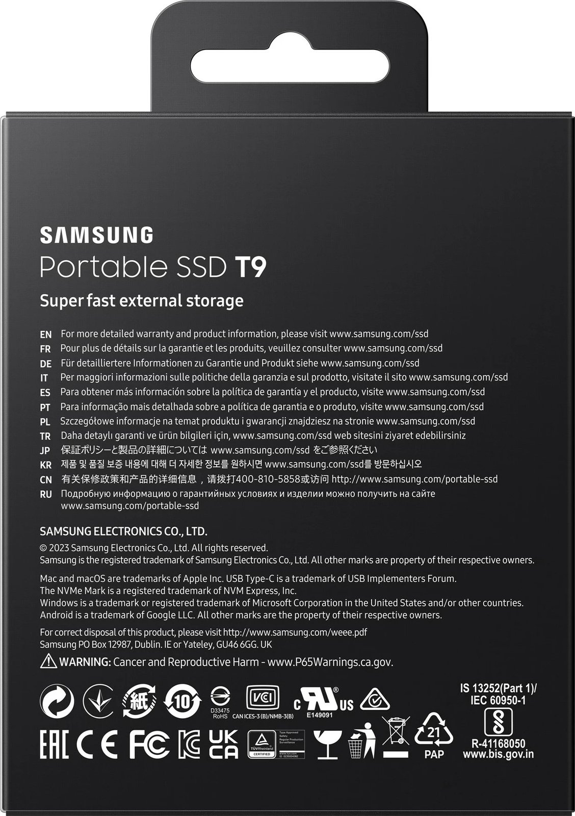 Disk i jashtëm Samsung MU-PG4T0B, 4 TB, USB Type-C, i zi