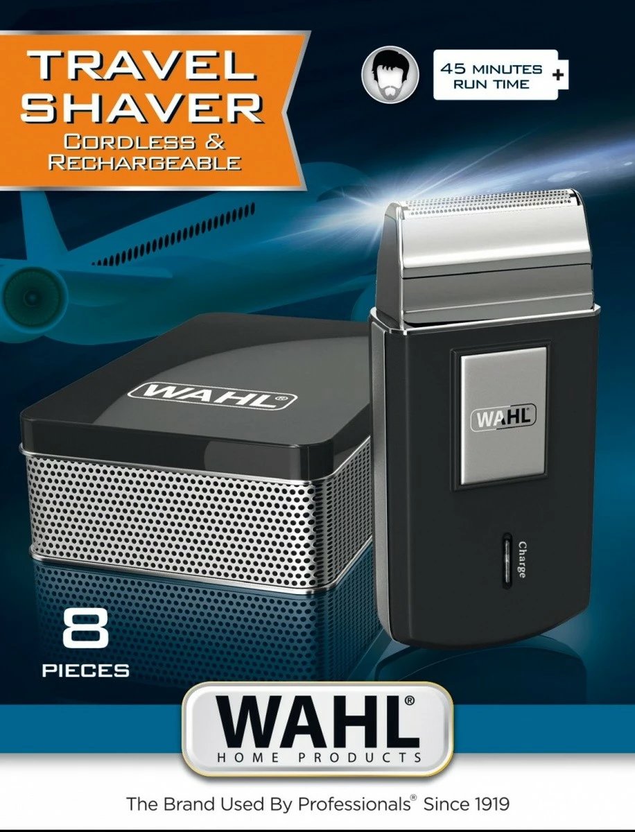 Makinë rroje Wahl Travel Shaver 03615-1016, për meshkuj, E zezë