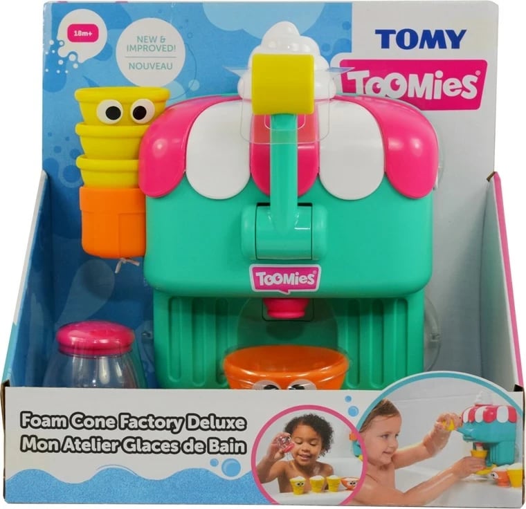 Lodër banje TOMY E73609, set ngjitësash dhe aksesorësh, plastikë, shumëngjyrëshe