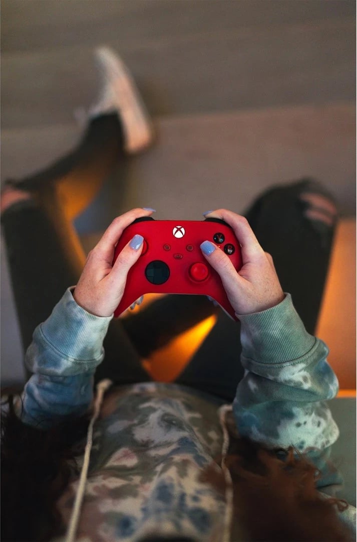 Gamepad Microsoft Xbox Wireless Controller QAU-00012, Bluetooth/USB, i kuq