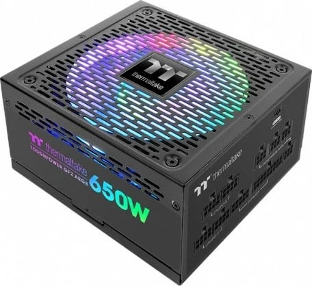 Kasë energjie Thermaltake ToughPower GF2 ARGB 650W, Modular, 80 PLUS Gold, e zezë