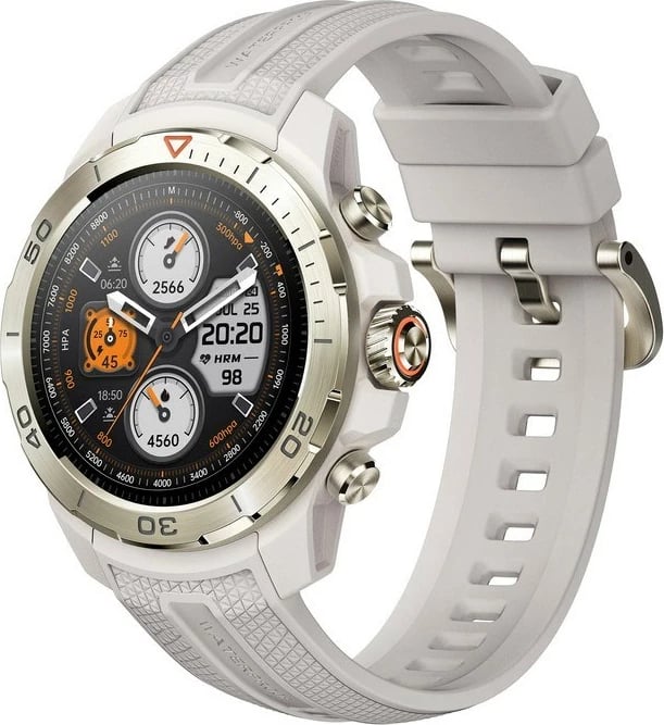 Smartwatch Mibro GS Explorer Desert White, AMOLED, 128 MB RAM, Bardhë