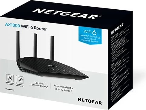 Router NETGEAR Nighthawk AX1800, WiFi 6, i zi