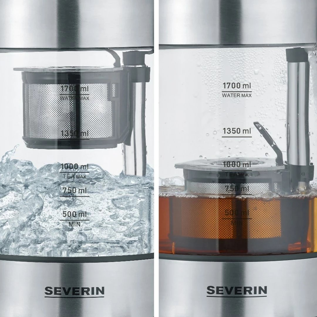Ibrik elektrik Severin WK 3422, 1.7 L, 3000 W, Inoks