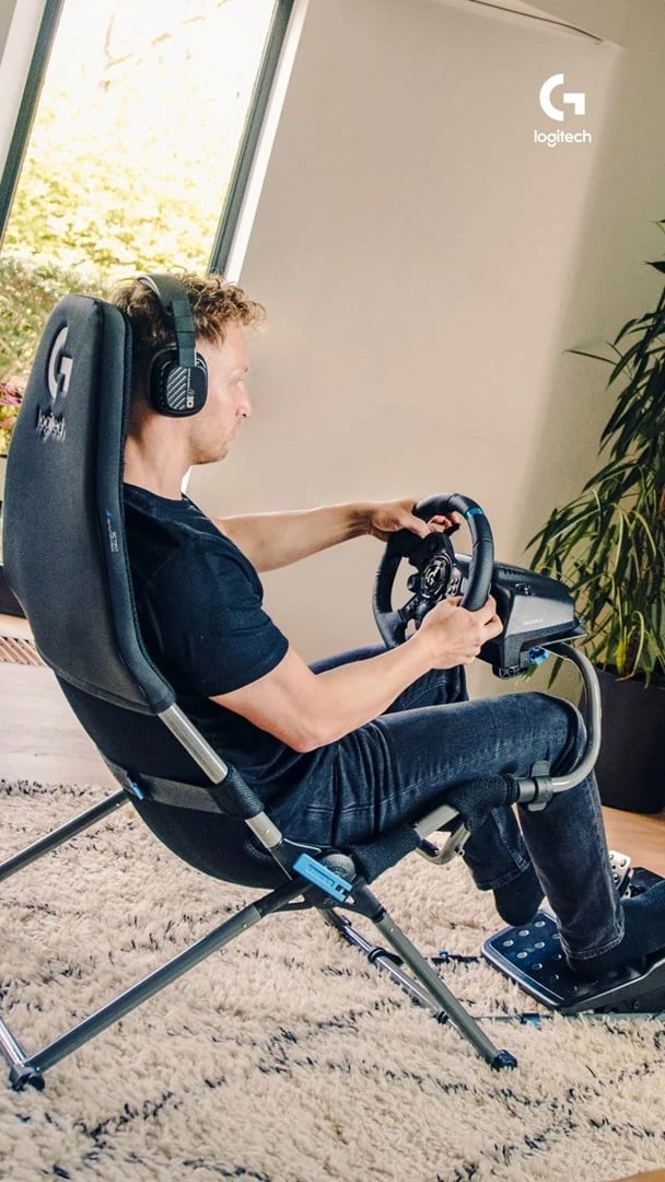 Karrige gaming Playseat Challenge X Logitech G Edition, ngjyrë e zezë dhe gri