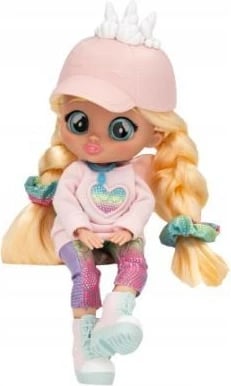 Kukull Cry Babies BFF Stella me 9 aksesorë surprizë, për vajza, 15cm, Rozë