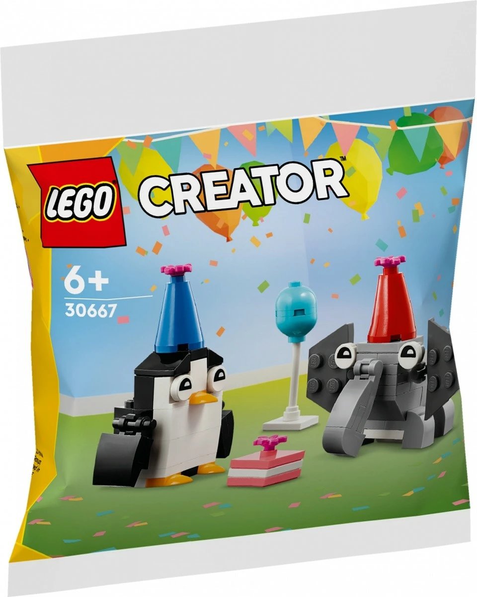Set LEGO Creator 30667 Birthday Party with Animals, 72 pjesë, plastikë