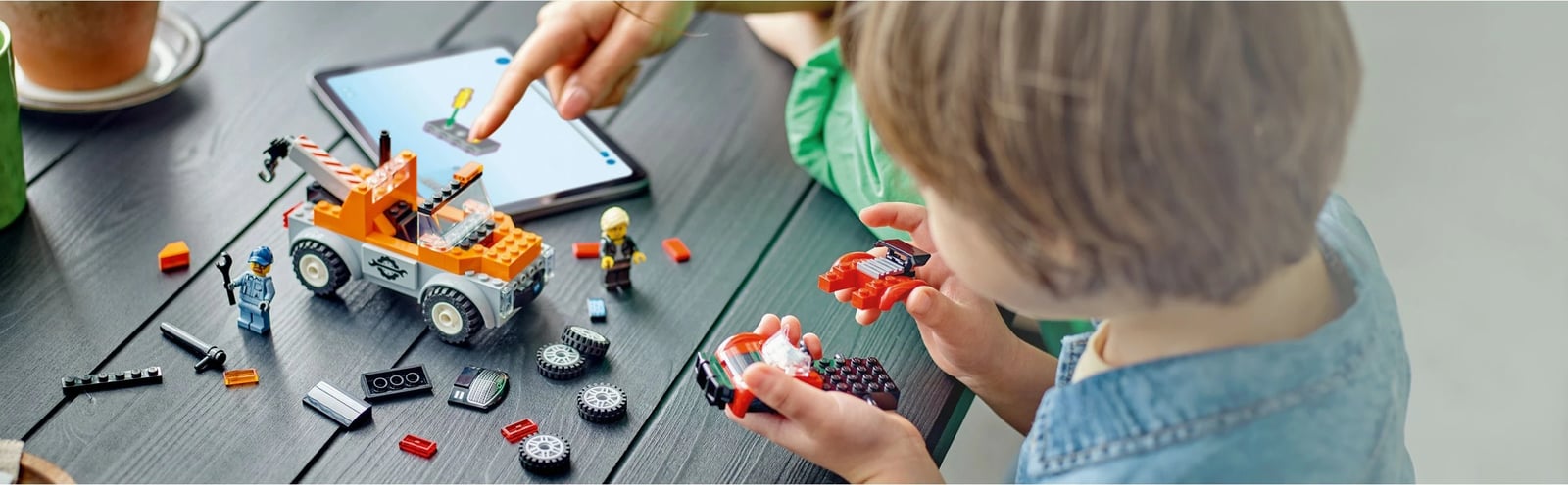 Set ndërtimi LEGO City 60435, kamion tërheqës me veturë sportive, 101 pjesë, shumëngjyrësh