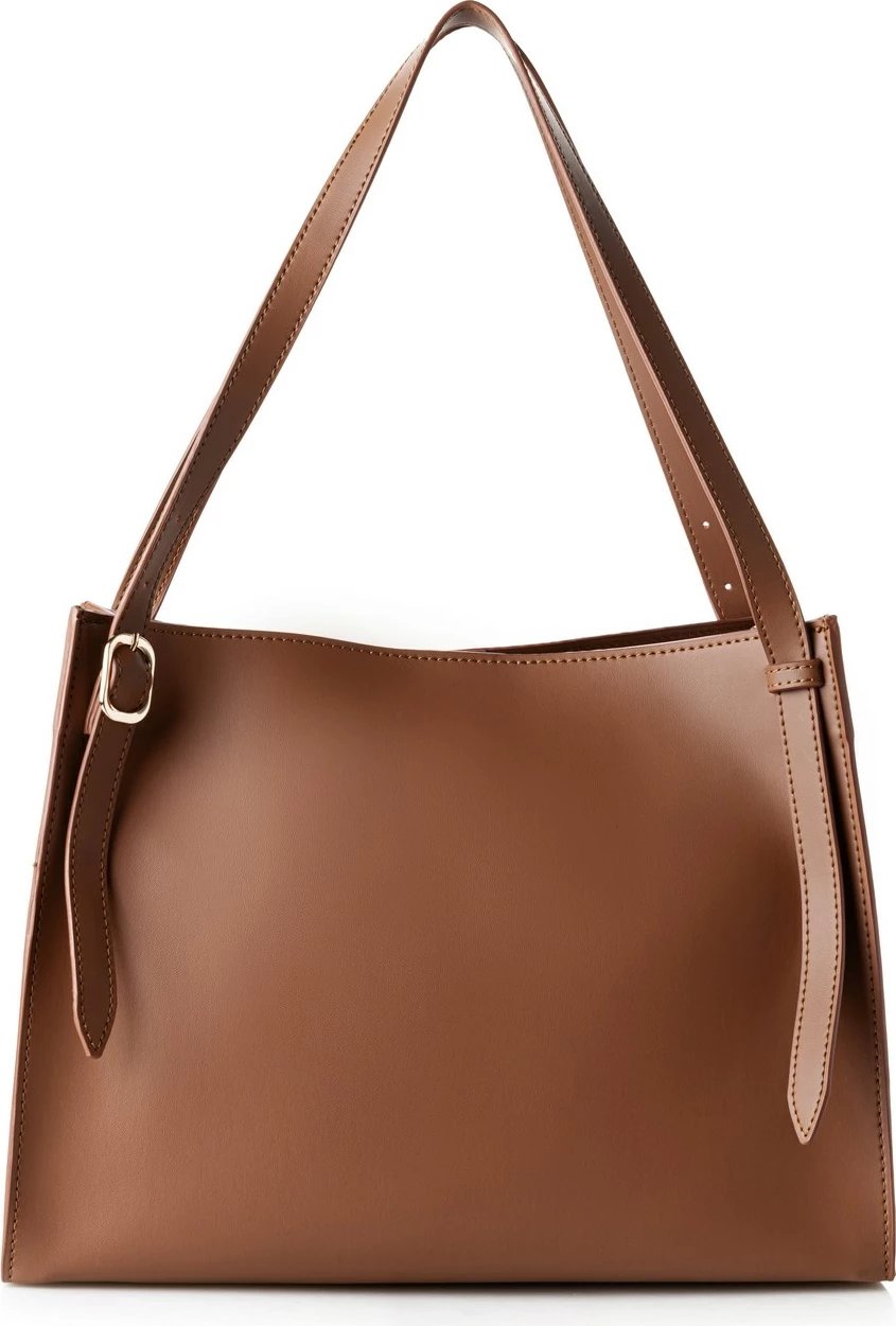 Çantë tote Vince Camuto, Palermo, ngjyrë kafe e hapur