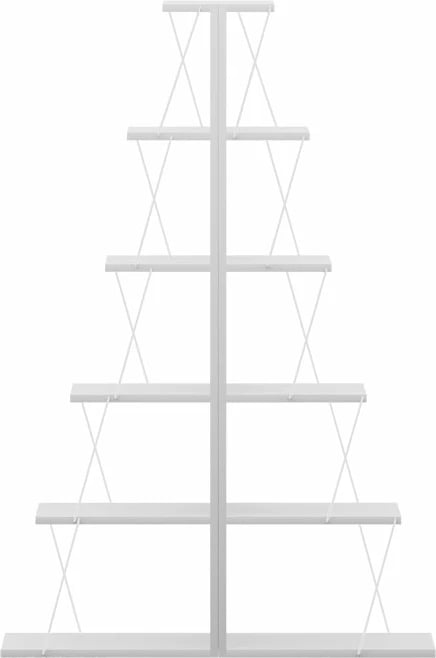 Raft librash mini Tars, ngjyrë e bardhë, 130x22x146cm, set prej 2 copësh