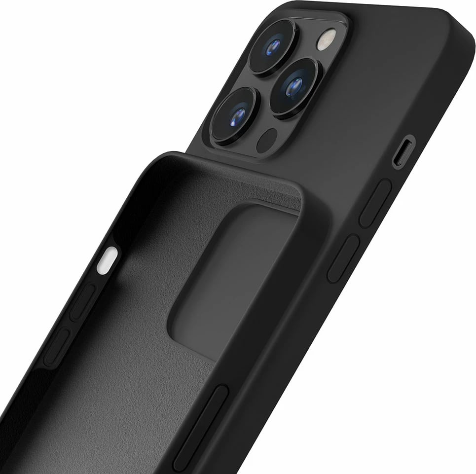 Mbështjellës silikon për celular 3mk, iPhone 14 Pro, i zi