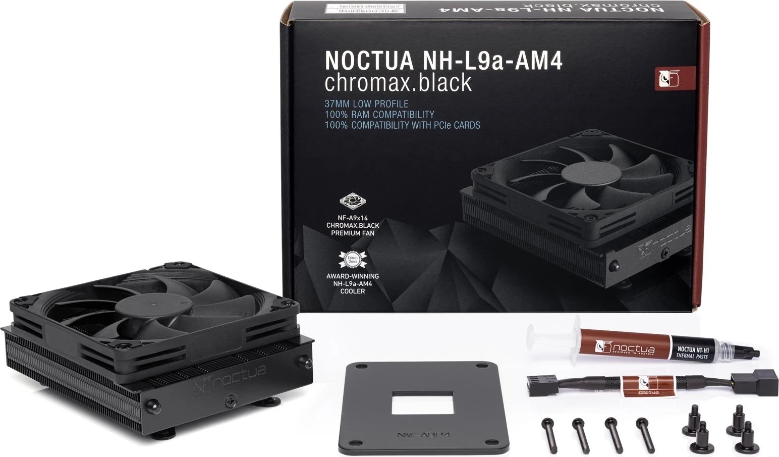 Ftohës Noctua NH-L9a-AM4, 9.2cm, i zi 