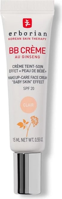 Mini BB Crème Au Ginseng SPF20 Erborian Clair, 15 ml
