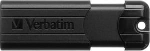 Pendrive Verbatim PinStripe 128GB, USB 3.0, e zezë