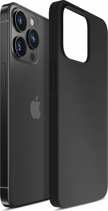 Mbështjellës silikon për celular 3mk, iPhone 14 Pro, i zi