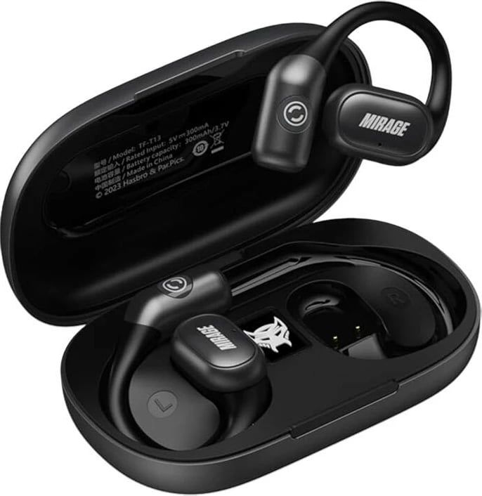 Kufje TWS Transformers TF-T13, Bluetooth 5.4, të zeza, me kuti karikimi