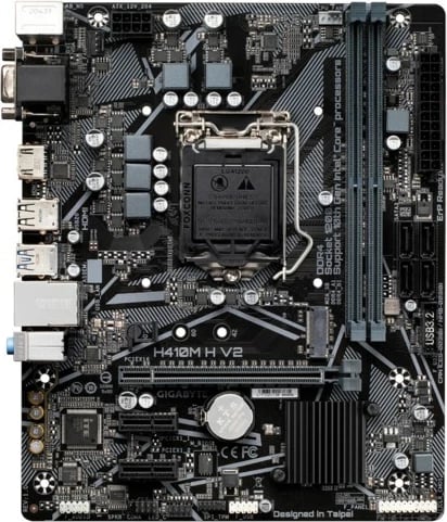 Pllakë amë Gigabyte H410M H V2, Socket LGA 1200, ATX, bronzë
