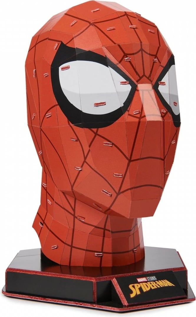 Puzzle 4D Spin Master Spider-Man Maskë, 82 pjesë, plastikë, kuqe