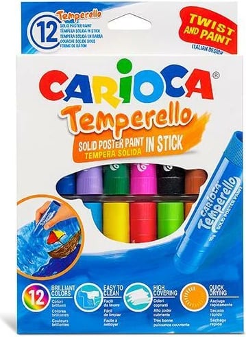 Markerë Carioca Temperello 12 Ngjyra