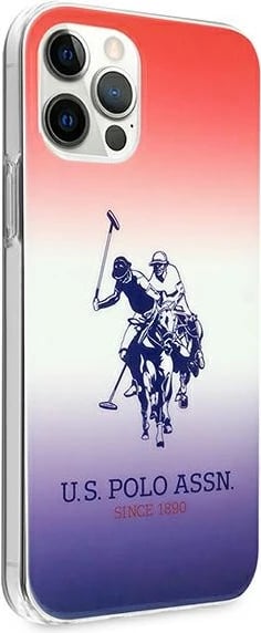 Mbështjellës U.S. Polo Assn. USHCP12MPCDGBR për iPhone 12/12 Pro 6.1", Gradient, Blu/Kuq