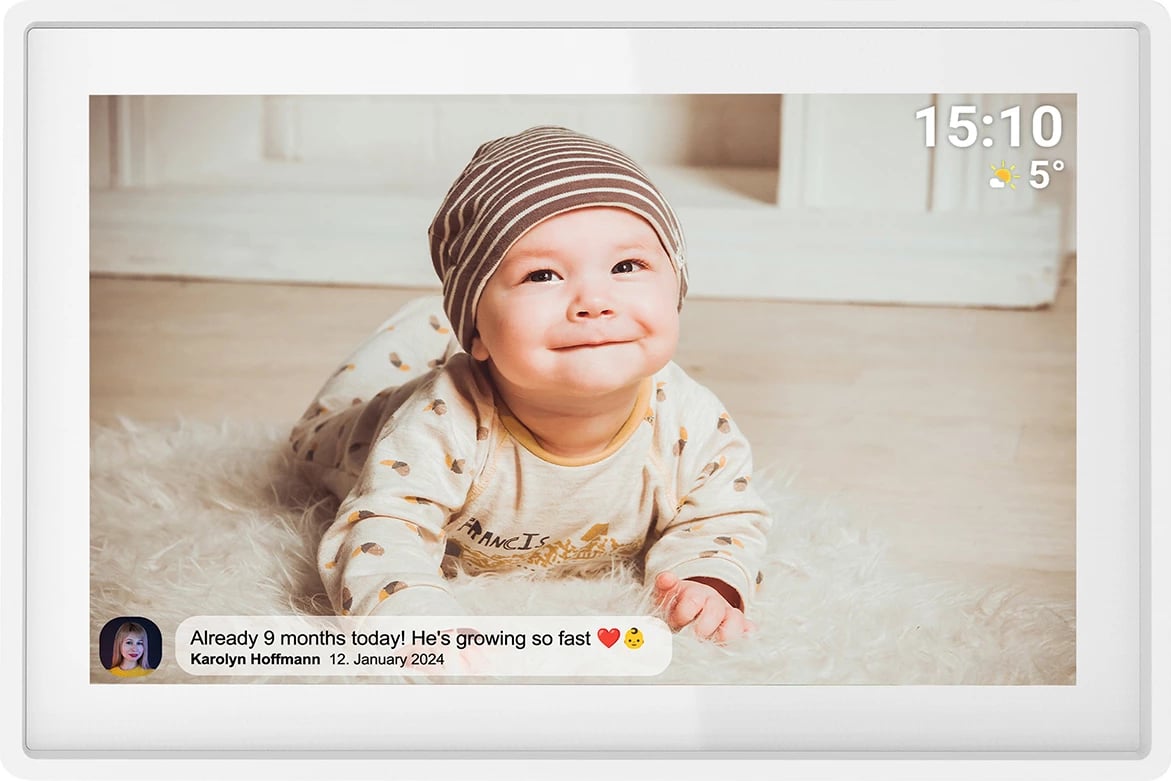 Kornizë digjitale Denver Frameo PFF-1021W, 10.1", 16 GB, e bardhë Kornizë digjitale Denver Frameo PFF-1021W, 10.1", 16 GB, e bardhë