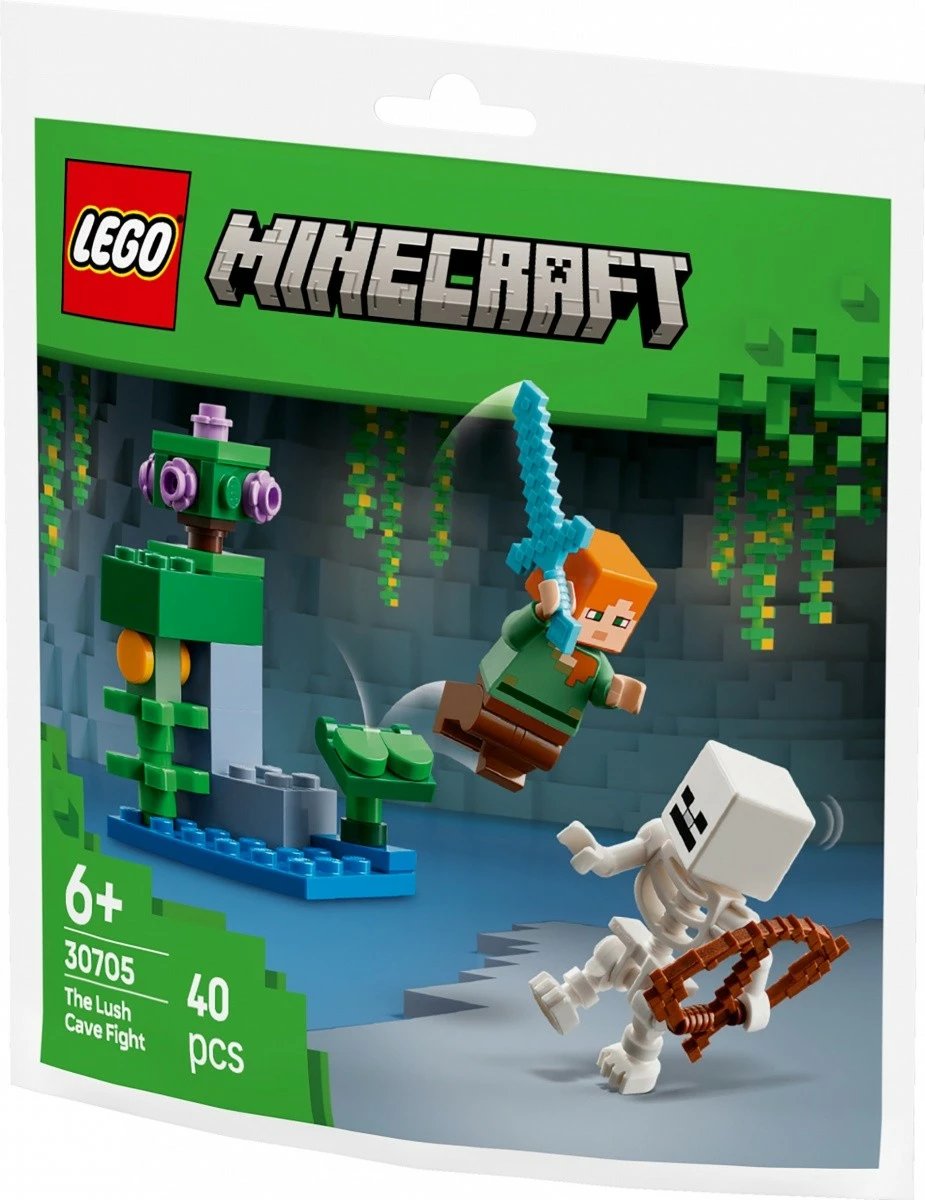 Set LEGO Minecraft 30705 Fight in the Lush Cave, 40 pjesë