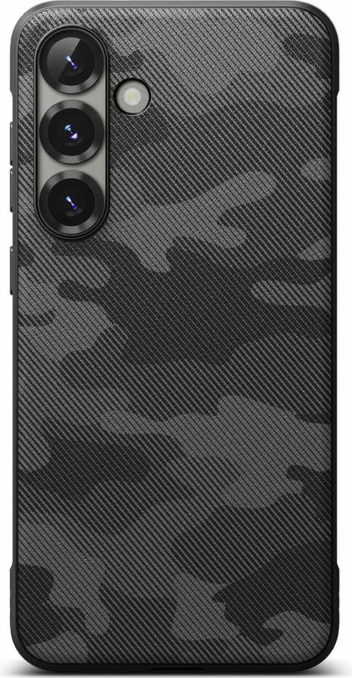 Mbështjellës Ringke Onyx për Samsung Galaxy S25, Black Camo