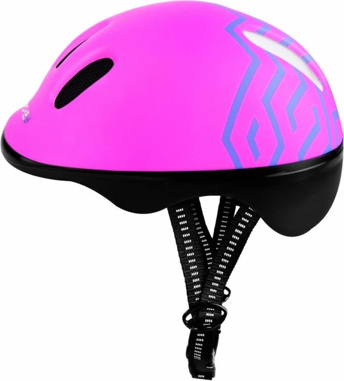 Kaskë biciklete për vajza Spokey Strapy 1 44-48 cm, rozë