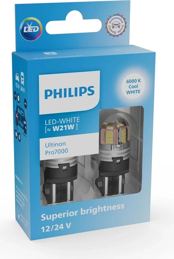 Llamba LED për makinë Philips Ultinon Pro7000 PHI 11065CU70X2, 6000K Cool White, set 2 copë