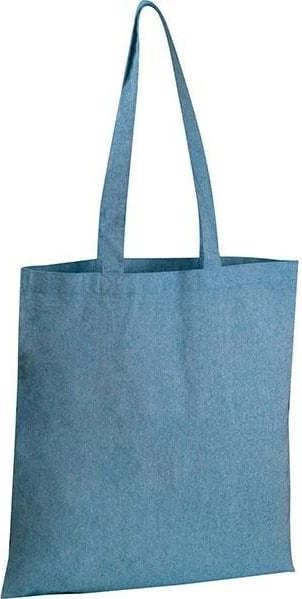 Çantë MACMA 23974-03 me dorezë të gjatë, pambuk i ricikluar, Blu
