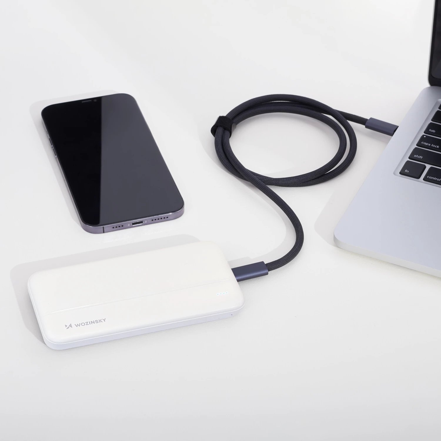 Powerbank Wozinsky WPBWE1, 10000mAh, 2x USB, Bardhë Powerbank Wozinsky WPBWE1, 10000mAh, 2x USB, Bardhë